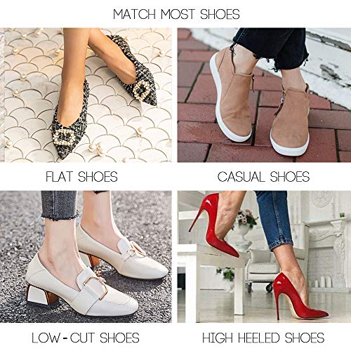 Image of No Show Socks for Women Non Slip Thin Low Cut Liner Socks for Flats | No-Show Socks Cotton Nylon Silicone Gel Grip Anti Slip Soft Breathablility Comfortable Fit for Flats Loafers Sneakers Clogs