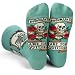 Lavley Book and Reading Socks for Adults - Funny Gifts for Reader - Cozy Socks for Men and Women - Great for birthdays or Christmas (Bookmarks are for Quitters)