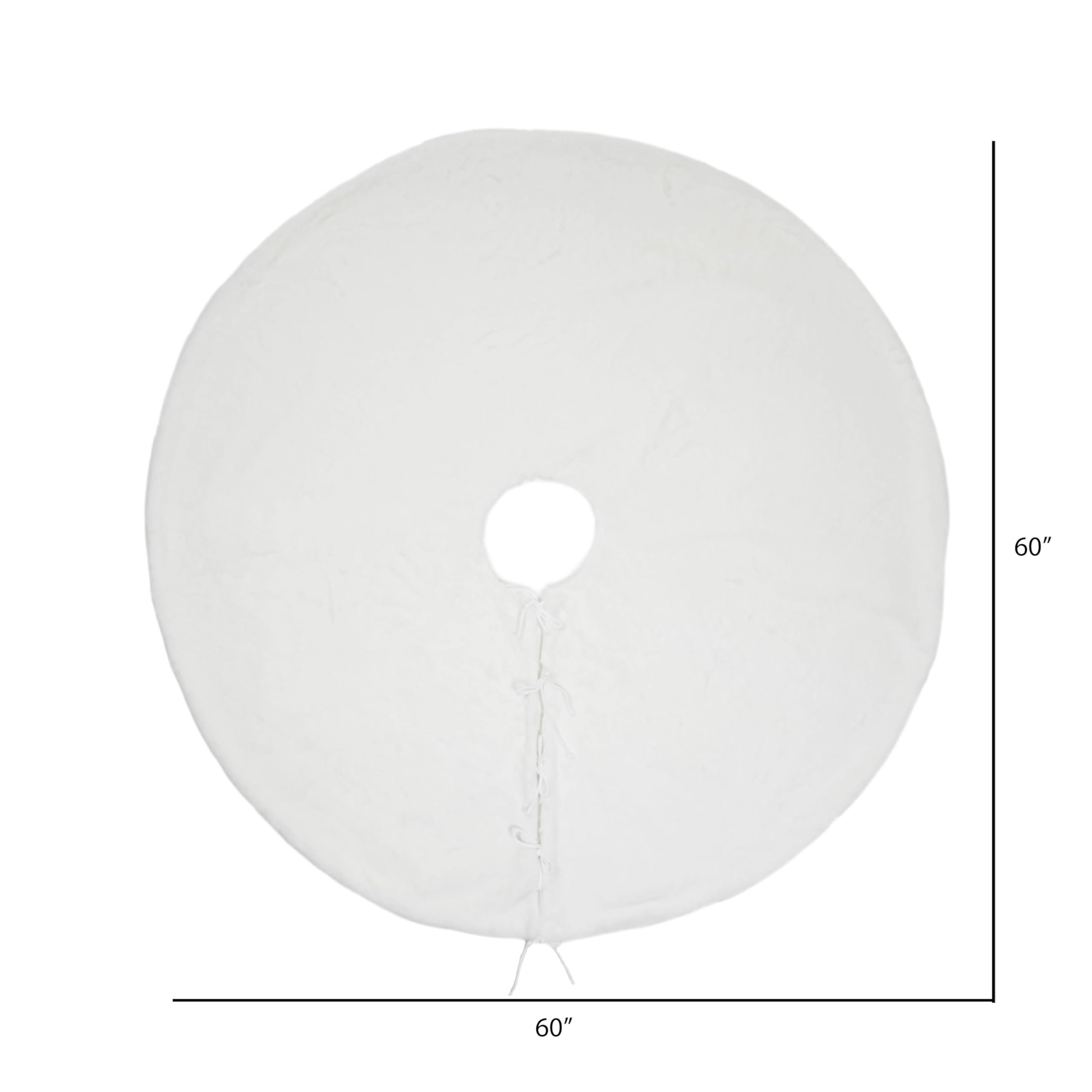 Vickerman Jupe de sapin de Noël décorative de 152,4 cm – Jupe de sapin de Noël blanche pour sapin de Noël – Jupe de sapin entièrement doublée – Fiable et durable