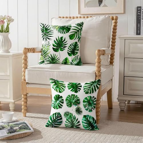Housse coussin 75x75cm vert en velours vintage pour decor salon
