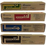 Toner Kyocera authentique Value Pack pour TASKalfa 306 CI. Contient une de chaque couleur. noire, tk5199 K tk5199 C cyan, magenta jaune tk5199 m, tk5199y.