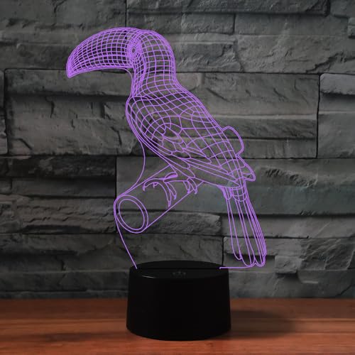 Lámpara de Mesa Ilusión 3D para Niños con Control Remoto miniatura 7