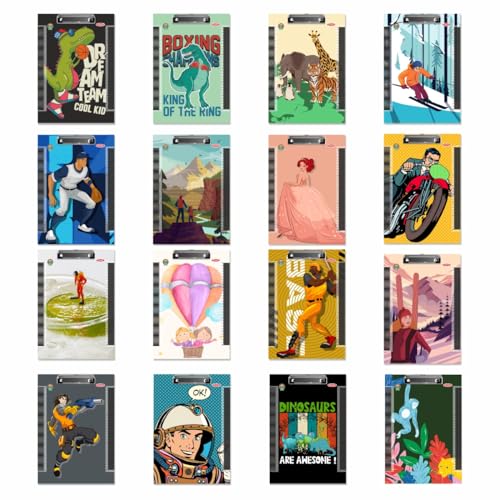 Image of Anupam MDF Exam Clipboards, Wooden Clipboards Hardboard with Low Profile Clip, Standard A4 Size