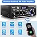 AK45 Pro Stereo Amplifier Home Audio, Stereo Receivers with Bluetooth 5.0,Max 400W, 2.0 Channel Audio Receiver for Home Theater Speakers w/USB/SD/RCA/2 MIC in for Karaok