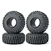 RCLIONS 4PCS 1.9inch 112mm RC Rubber Wheel Tyre Tires with Foam Insert for 1/10 RC Crawler Car SCX10,TRX4,SCX10 II