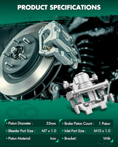 Image of SCITOO 1PC 19B6241 Rear Passenger Side Disc Brake Caliper With Bracket
