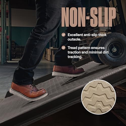 EVER BOOTS Moc Toe Work Boots for Men Construction Lightweight Wedge4