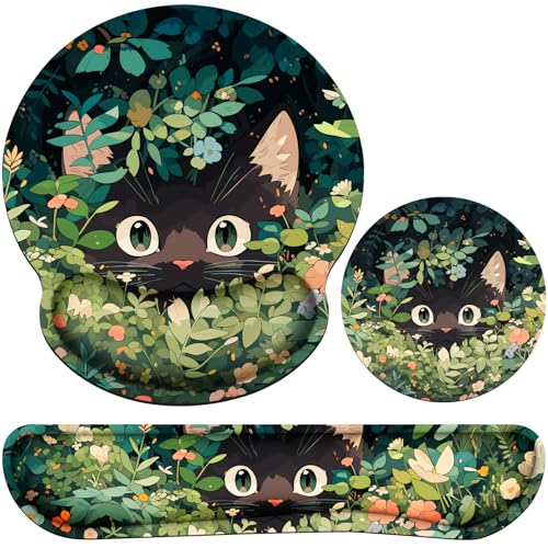 Ergonomic Keyboard Wrist Rest, Mouse Pad with Wrist Rest Anime