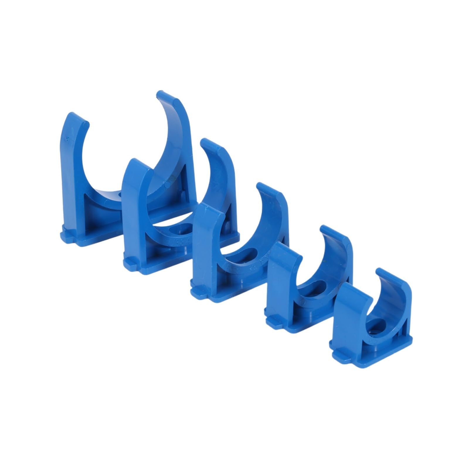 Blaue U-förmige PVC-Rohrschelle, Rohrstütze, Zubehör, Bewässerungsrohr, Aquarium, Aquarium-Rohrschelle(40mm(50 PCS))