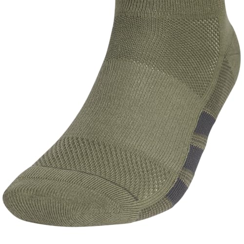 Image of adidas Men's All Day Training Quarter Socks sports performance above the ankle height with cushioning for running (3-Pair)