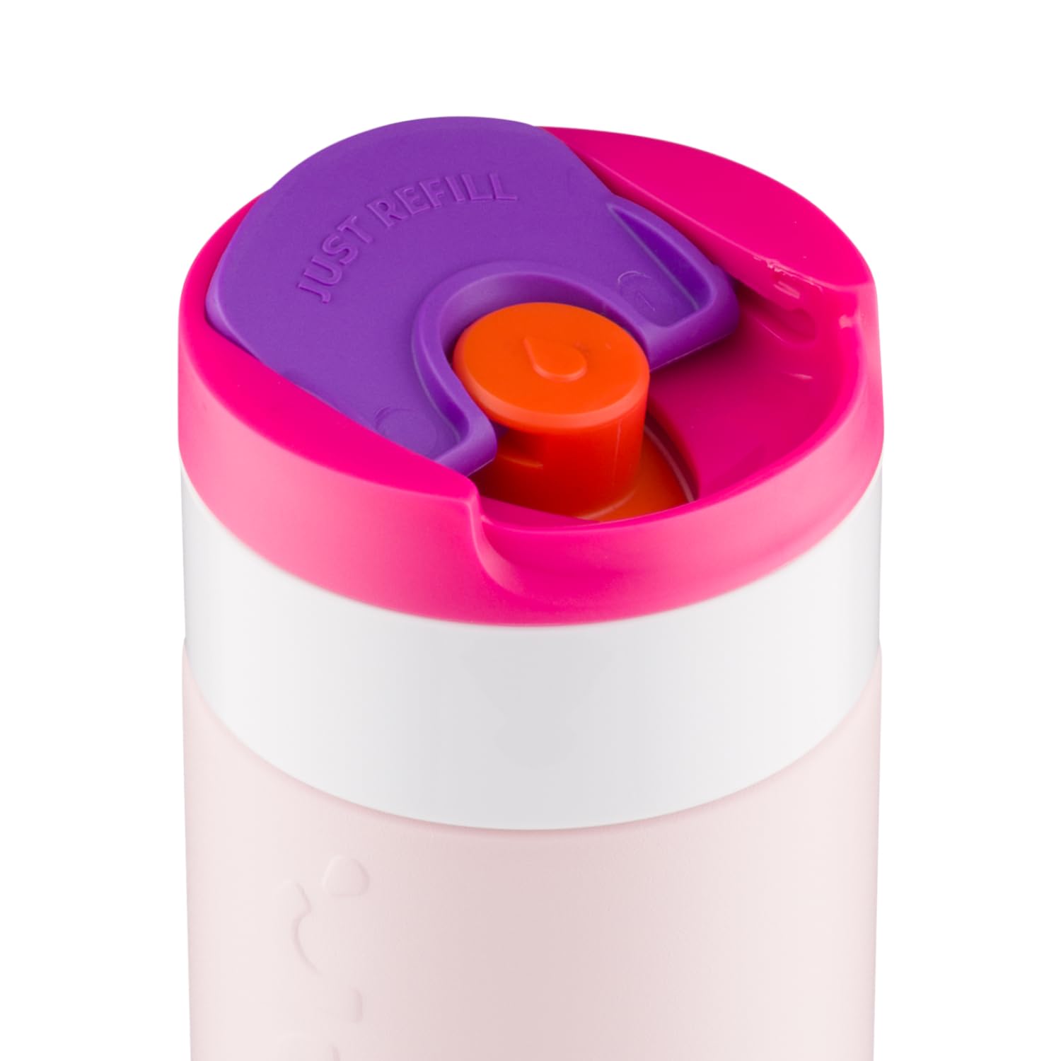 Dopper Travel Mug de voyage isotherme 400 ml Rose baie – Gobelet isotherme anti-fuite pour boissons gazeuses, 6h chaud/20h froid, 90 % acier inoxydable recyclé