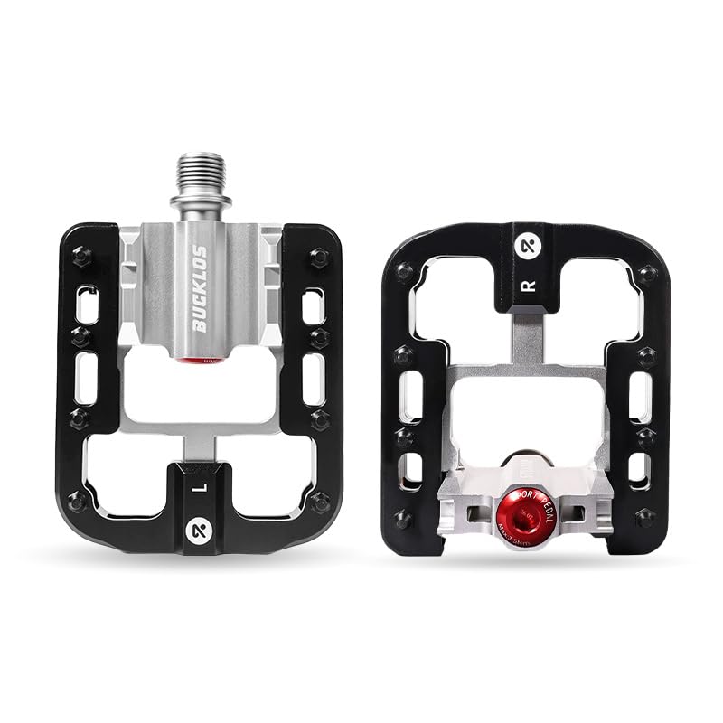 AEYINO Folding Bike Pedals 4 Sealed Bearings 9/16" CrMo Axle Non-Slip