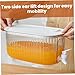 Fridge Drink Dispenser, 4 L Clear Beverage Dispenser with Faucet & Filter, Bottom Inclined Cold Brew Maker for Bar, Home, Cafe
