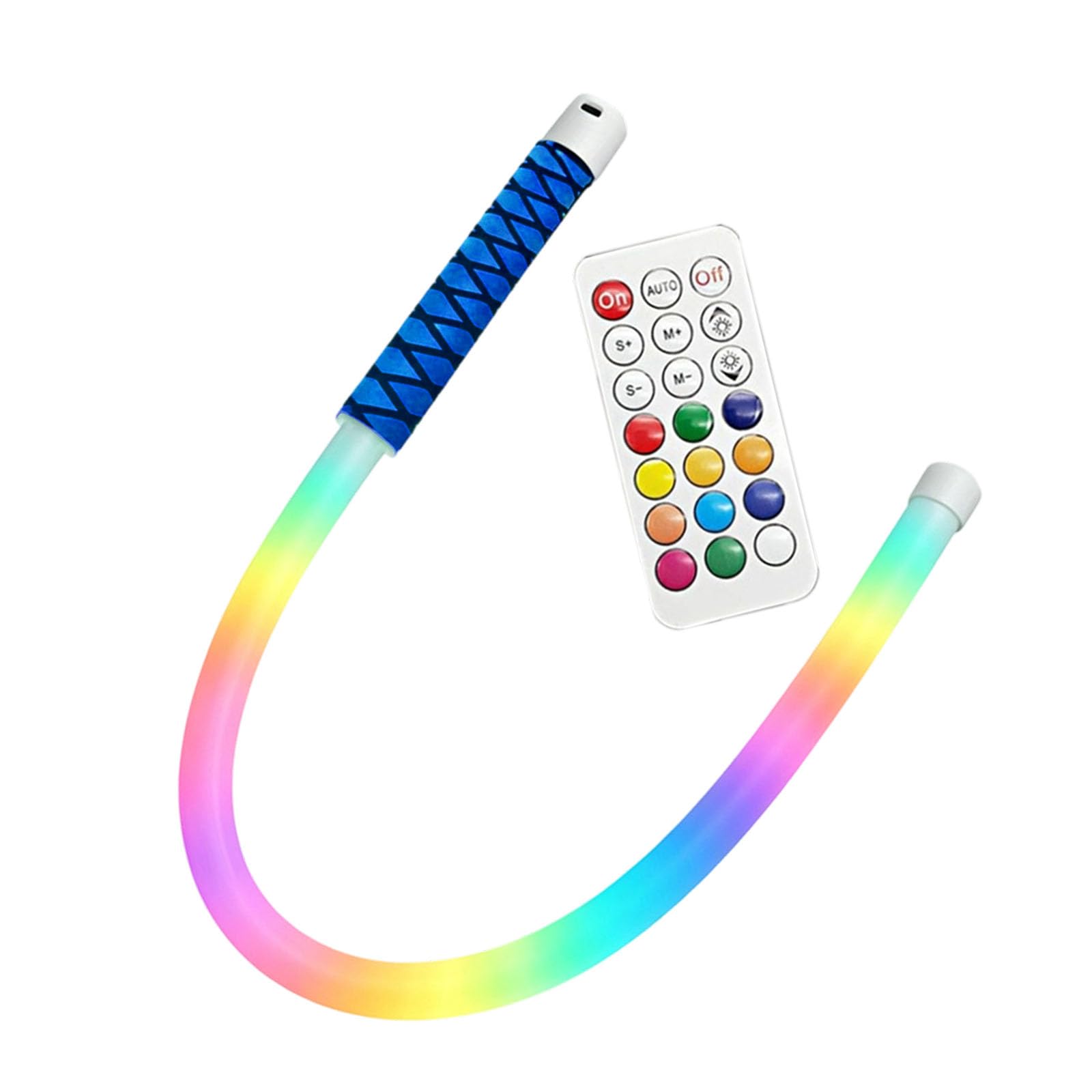 carotoe Flexible 19 Inch Handheld Silicone Light Tube Multicolor Glow Stick Rechargeable for Party Decor and Photography Stage Effect