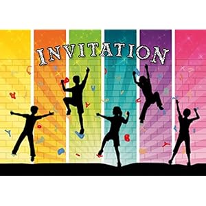 Edition Colibri (11064 FR 10 Cartes d‘invitation ÉSCALADE EN SALLE en Français pour un anniversaire d‘enfant ou pour une…