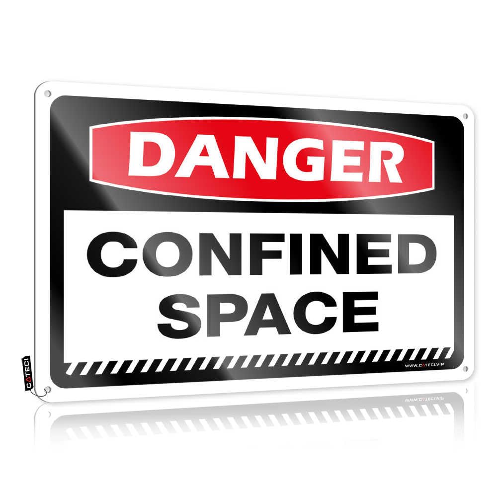 Fzfn Colour Art Rooms Decorations Vintage Wall Decor | Danger Confined Space Gorgeous Nice For Gate Home Decoration(30X40cm)