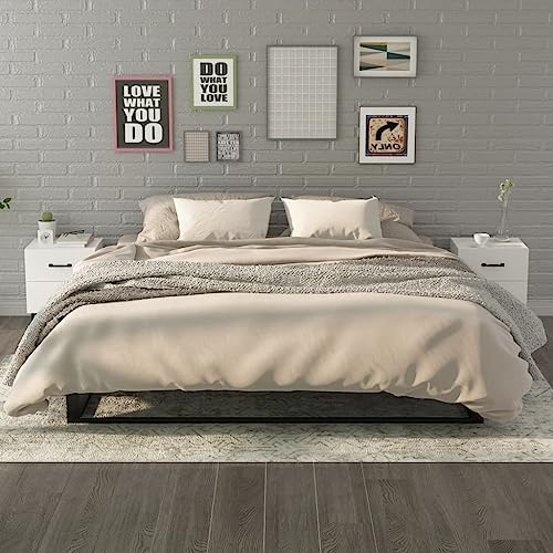 EMYRLXQW Muebles, mesas, mesitas de noche, mesitas de noche, 2 piezas, color blanco, 40 x 35 x 47,5 cm
