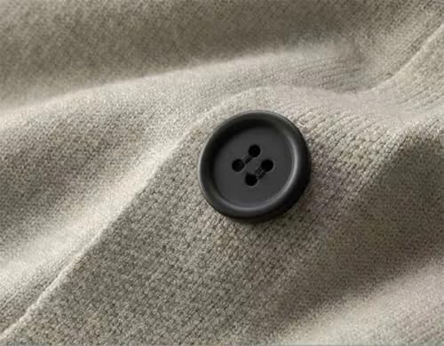 Men's V-Neck Button Office Cardigan Large Size Solid Color Long-Sleeved Casual Sweater Cardigan3