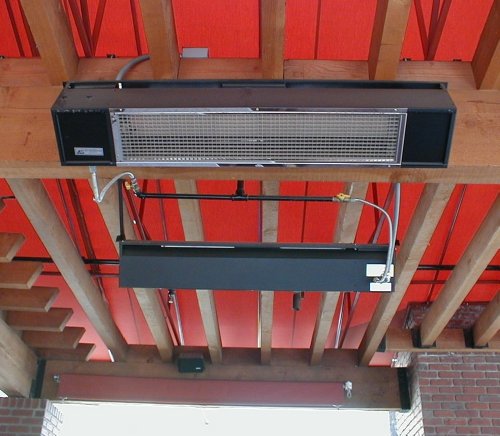 Model S25 Patio Heater Finish/Fuel Source: Black/Natural Gas #TOP2