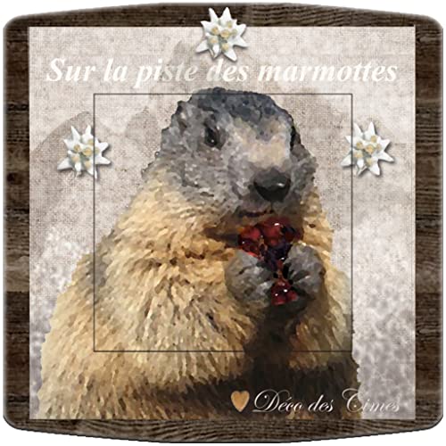 Interrupteur marmotte de création artistique française pour décoration haut de gamme