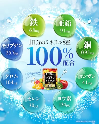 【医師監修】完全食TOKYO 1日分のマルチビタミン&ミネラル 大容量 180粒 - 画像 3