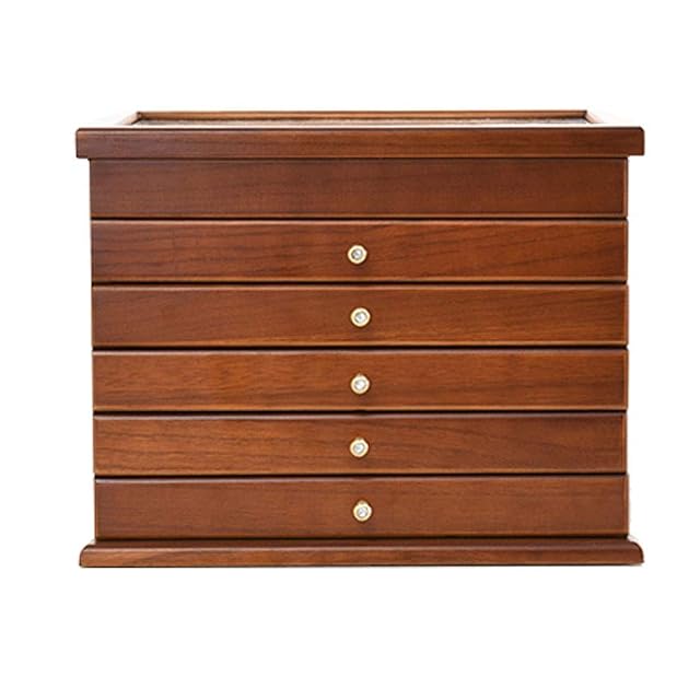Jewelry Storage Box Gift for Women Jewelry Box Wooden Storage Box for Ring Jewelry Multi-Layer High Capacity Classic