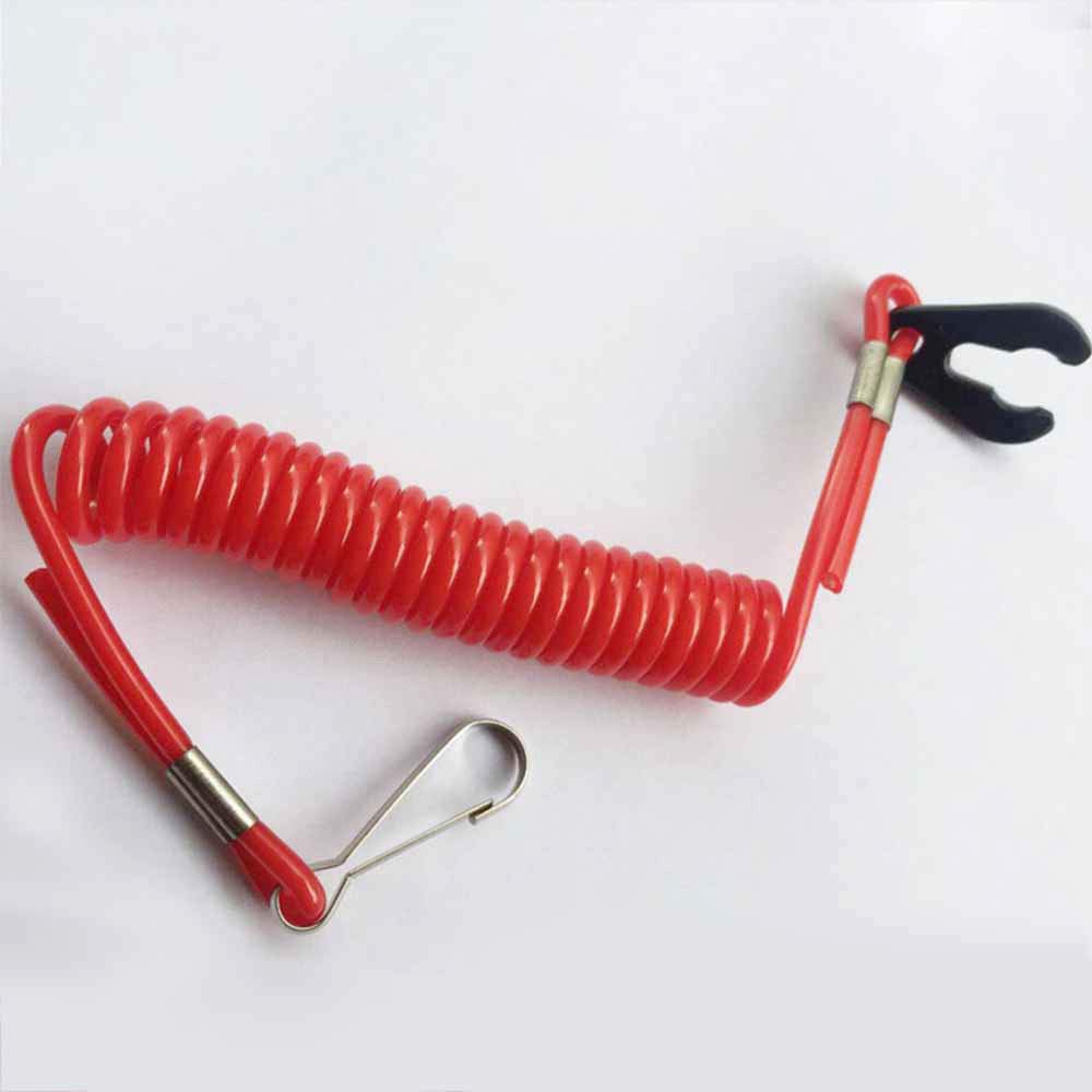 MOMOALA Corde De Sécurité Kill Switch – Pour Mercury, Mariner, Tohatsu, Hors-bord, Extensible 160cm, Mousqueton, Durable Et étanche