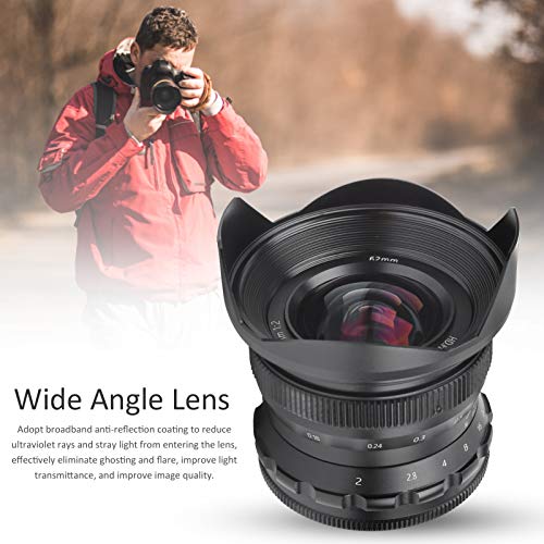 Dpofirs F2.0 FX 12 mm Weitwinkelobjektiv, Fisheye Scenery-Objektiv mit festem Fokus und großer Blende für X-T4 / X-T3… – Bild 4
