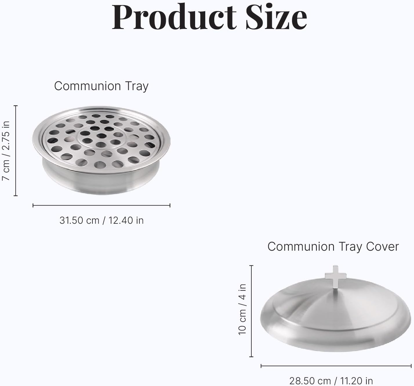 Polished Steel Plain Silver Holy Communion Tray, For Hotels