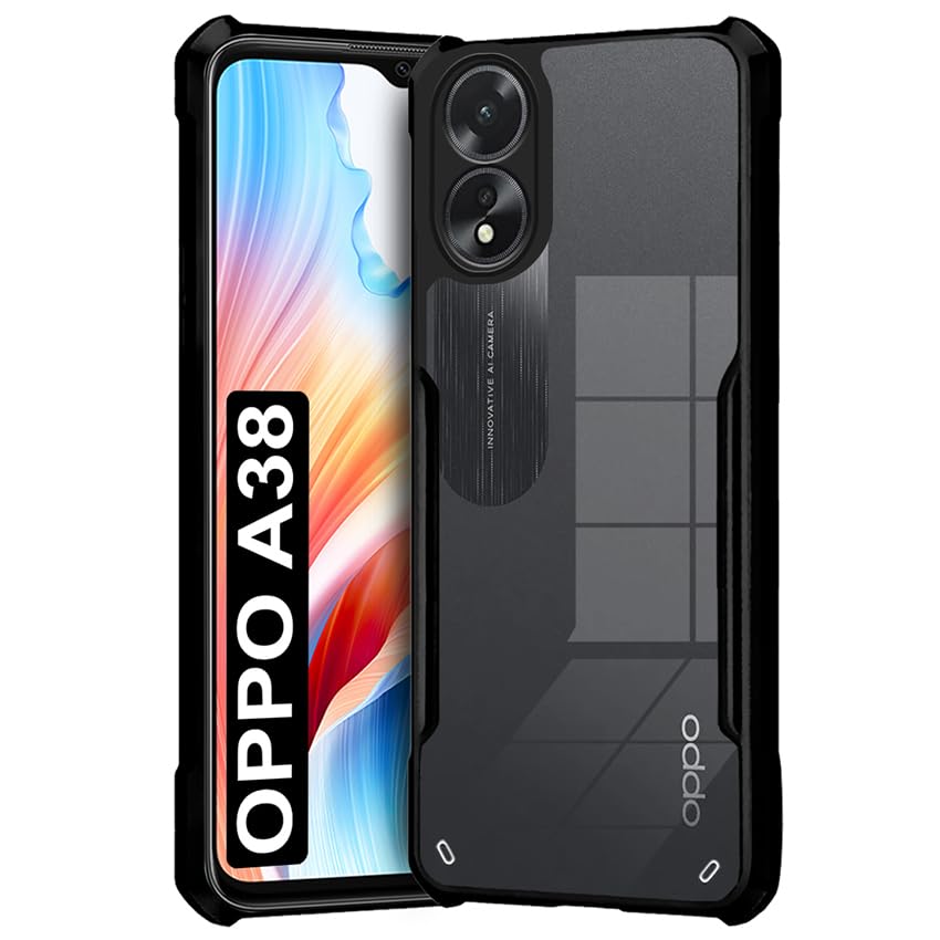 Fashionury Ultra-Hybrid Crystal Clear Back Cover for Oppo A38 | Total Camera Protection | Shockproof Design | Transparent Back (PC & TPU) Oppo A38 4G (B0CK3W7ZC3) Amazon Price History, Amazon Price Tracker