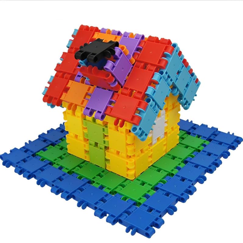 VKDAS Creative DIY Building Blocks for Kids of Age 3 Years Educational and Learning Puzzle Games Brain Game Colorful Construction Blocks with Wheel Skill Development Toy for Kids 100+ Blocks (B0D3DH3NL7) Amazon Price History, Amazon Price Tracker
