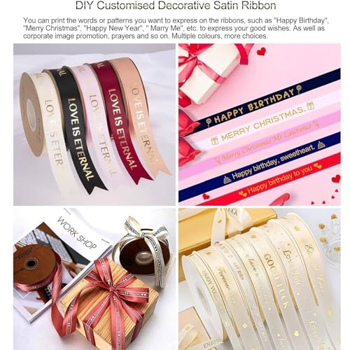 image for ZIXIAOS Satin Ribbon Printing Machine Digital Ribbon Printer, Label Pr