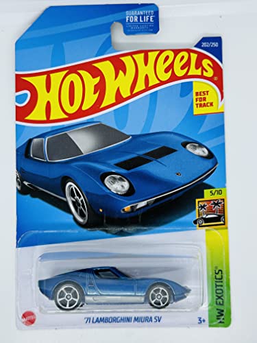  Hot Wheels - Lamborghini Miura SV \'71 – Azul – Exotics 202/250