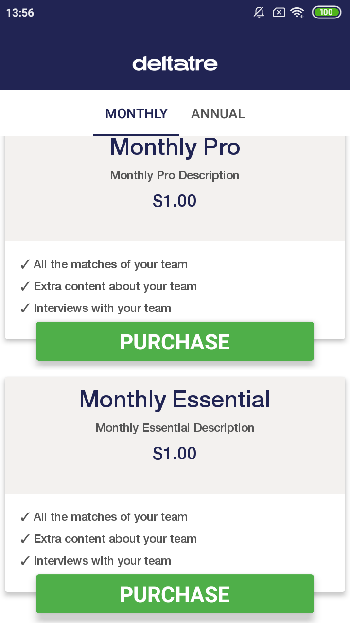 Test IAP - App on Amazon Appstore