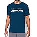 Under Armour Men's Wordmark T-Shirt, Blackout Navy Medium/Steel, Large