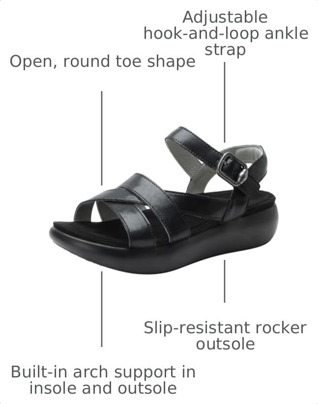Image of Alegria Women Bianca Leather Gladiator Strap Sandal | Comfort Sandals