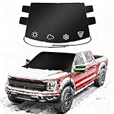 Wigoo 2026 Upgrade Car Windshield Cover for Ice and Snow, Windshield Snow Cover for Winter Snow & Frost β 600D Heavy Magnetic Anti-Hail Protector for Winter Weather, Fits Large SUVs & Trucks, X-Large