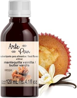 Arte Pan Artificial Food Flavoring Butter-Vanilla Concentrate (4 fl oz)