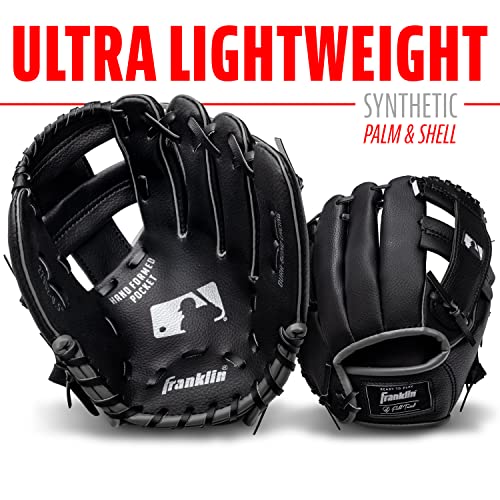 Image of Franklin Sports Kids Baseball Gloves - RTP Youth Teeball Glove + Ball Set - Boys + Girls Teeball Mitt Set - Kids + Toddlers - 9.5 inch