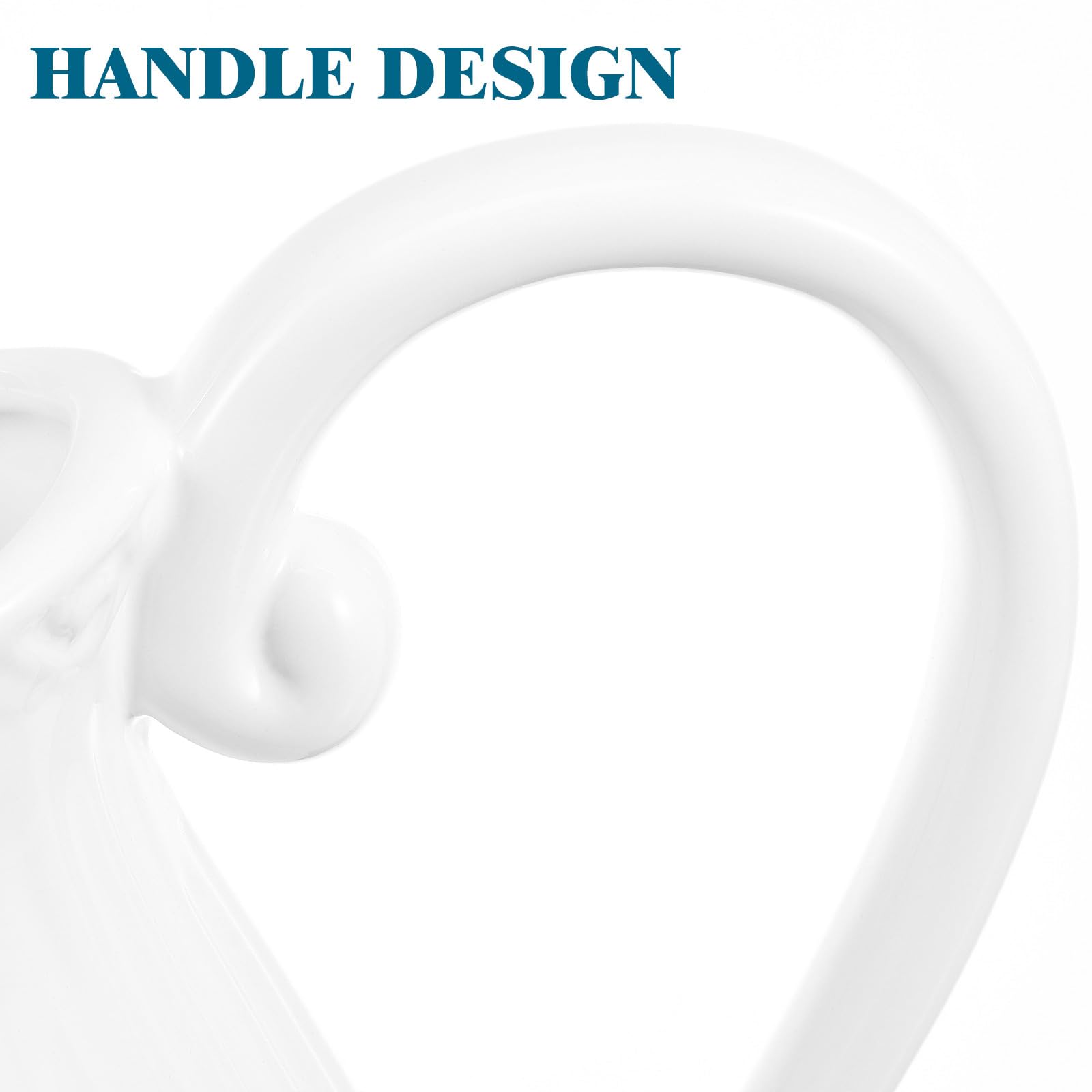 Pichet en Céramique Blanc 1pc, Vase Décoratif Forme Pichet