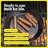 Lodge 10 Inch Carbon Steel Skillet - PFAS-Free Pre-Seasoned Carbon Steel Frying Pan for High-Heat Searing - Long Handle Design for Omelets, Grilling, and Campfire Cooking - Made in the USA #1