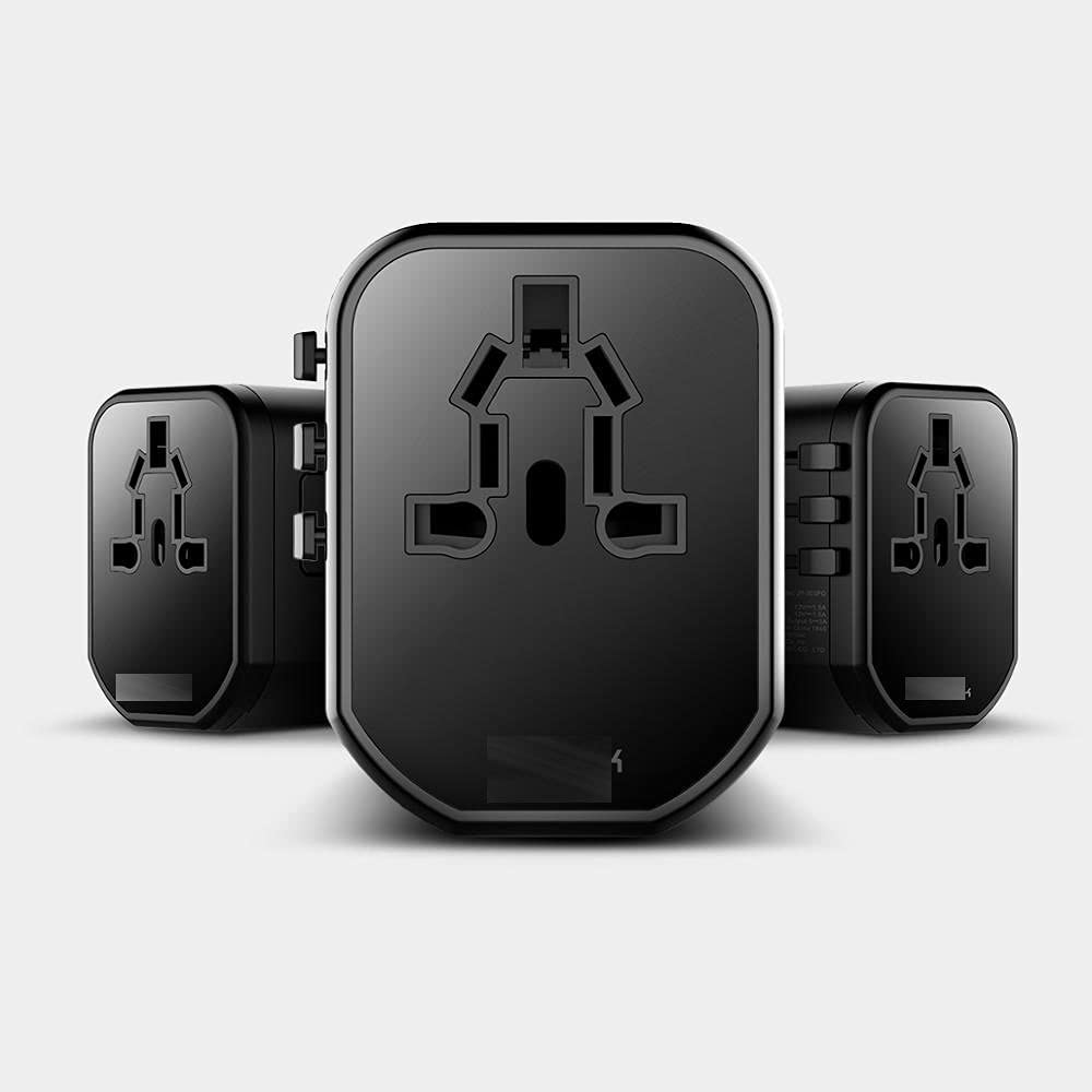 Adattatore di alimentazione universale in tutto il Adattatore di potenza di viaggio tutto in un caricabatterie universale internazionale in tutto il mondo CORRENTE ALTERNATA Plug Adapter 3. 0A USB. Ti