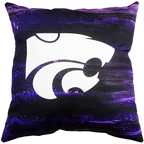 Image of College Covers Kansas State Wildcats 2 Sided Color Swept Decorative Pillow, 16 inch, Made in The USA
