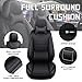 Car Seat Cover Full Set for Land Rover Discovery Sport Seat Covers 2015-2025, Nappa Leather Waterproof Seat Covers For Cars, Airbag Compatible, Universal Automotive Seat Covers(Luxury Full Set/Black)