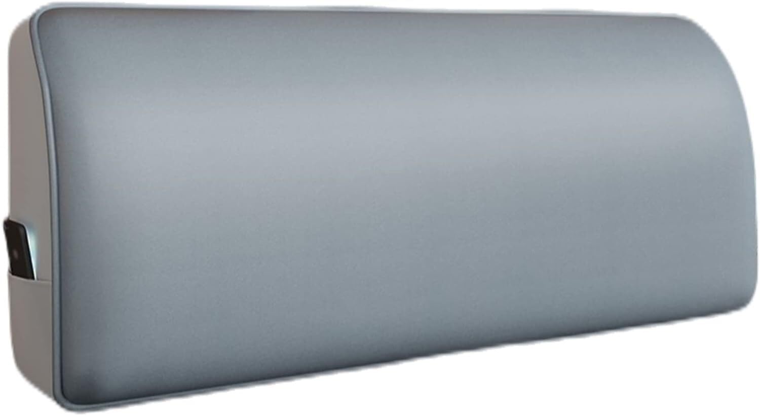 GHAKKE PU Leather Bed Headboard Slipcover Waterproof Easy Cleaning Headboard Backrest Cover With Side Pockets, Dustproof Protector Cover For Bedroom Hotel Decor (Color : Blue, Size : 220cm(87inch))