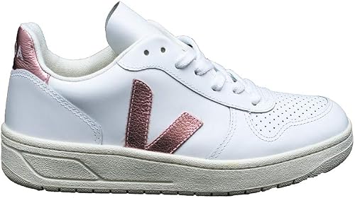 Veja V-10 Leather Sneakers Donne Bianco/Nacre Sneakers Basse Shoes :  Amazon.it: Scarpe e borse