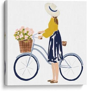 Canvas Lab | Bonheur V by Victoria Borges | 18 x 18 in | Canvas Print Wall Art | Travel | Wall Decor for Bedroom, Living Room or Office
