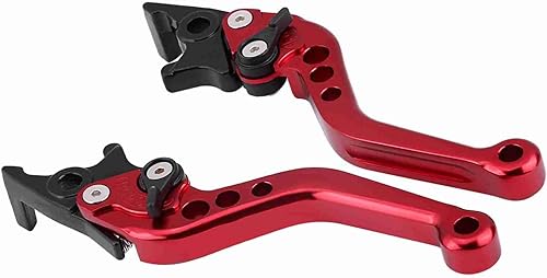 Estink Palanca de freno de disco doble para motocicleta, 1 par de aleación de aluminio CNC modificación de scooter de motocicleta palanca de freno