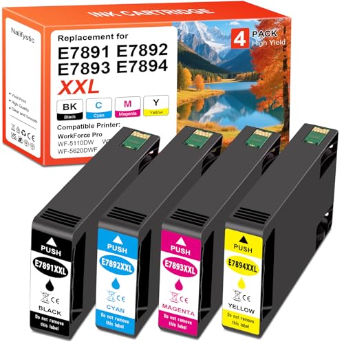 Encre compatible EPN 78XL T78XL Nalifestic T789 T7891 pour WorkForce Pro WF-5690DWF