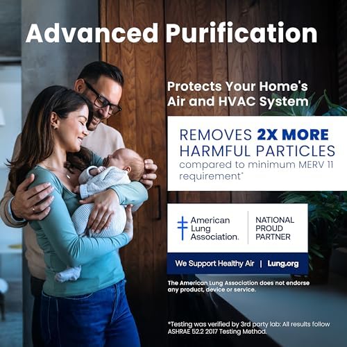 Genuine AprilAire 210 Replacement Filter for AprilAire Whole-House Air Purifiers - MERV 11, Clean Air & Dust, 20x25x4 Air Filter (Pack of 2) — view 6